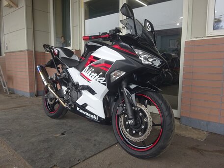 2019 Kawasaki Ninja 400, белый, 613000 рублей, вид 4