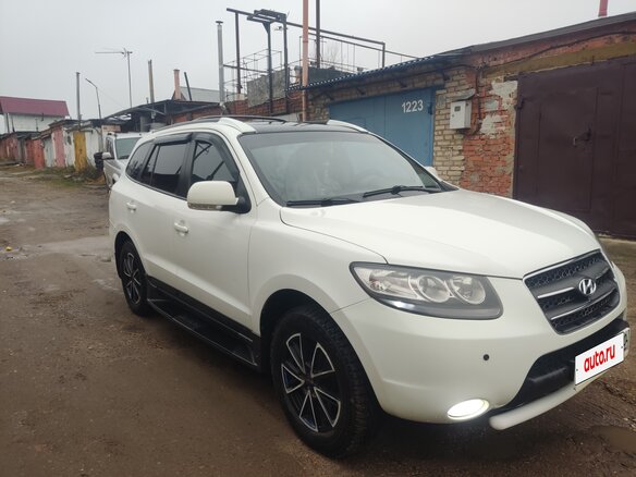 2008 Hyundai Santa Fe II, белый, 1300000 рублей - вид 6