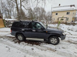 2003 Toyota Land Cruiser 100 Series Рестайлинг 1, чёрный, 1730000 рублей, вид 2