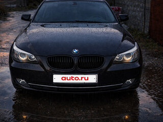 2008 BMW 5 серии 520i V (E60/E61) Рестайлинг, чёрный, 1100000 рублей, вид 2