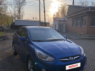 2012 Hyundai Solaris I, синий, 695000 рублей, вид 3