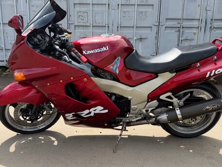 2001 Kawasaki ZZR 1100, пурпурный, 299000 рублей, вид 2