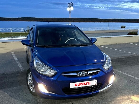 2012 Hyundai Solaris I, синий, 830000 рублей