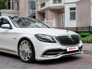 2019 Mercedes-Benz Maybach S-Класс 560 I (X222) Рестайлинг, белый, 7500000 рублей, вид 3