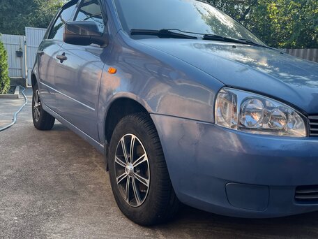 2007 Lada (ВАЗ) Kalina I, синий, вид 1