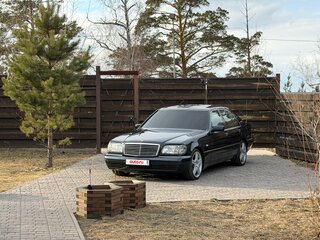 1996 Mercedes-Benz S-Класс 320 III (W140) Рестайлинг, синий, 1200000 рублей, вид 4