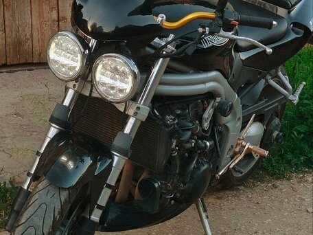 2002 Triumph Speed Triple, чёрный, 450000 рублей, вид 2