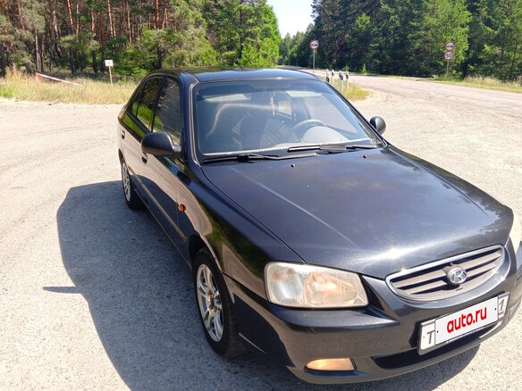 2008 Hyundai Accent ТагАЗ II, чёрный, 600000 рублей - вид 3