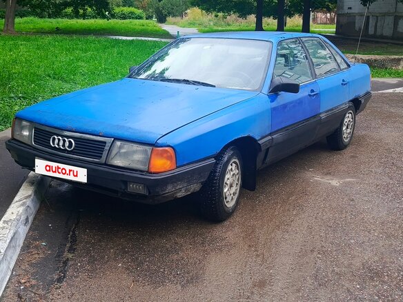 1987 Audi 100 III (C3), синий, 230000 рублей - вид 1