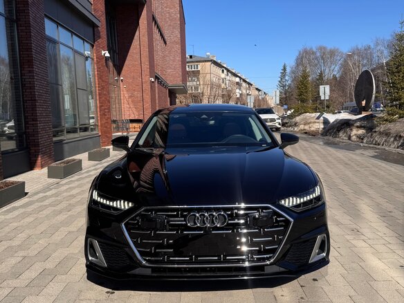 2024 Audi A7 L 45 TFSI II (4K), чёрный, 6200000 рублей - вид 8
