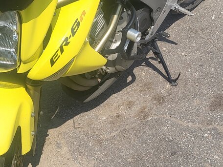 2006 Kawasaki ER-6N, жёлтый, 290000 рублей, вид 3