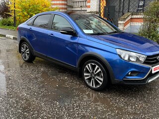 2021 Lada (ВАЗ) Vesta Cross I, синий, 1370000 рублей, вид 1