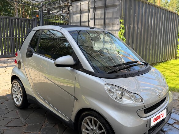2009 Smart Fortwo II, серебристый, 1100000 рублей - вид 3