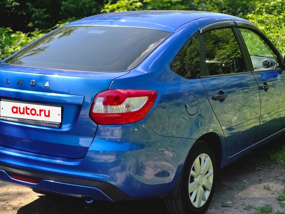 2020 Lada (ВАЗ) Granta I Рестайлинг, синий - вид 3