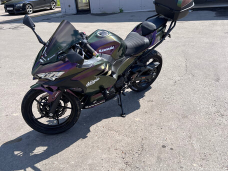 2019 Kawasaki Ninja 400, фиолетовый, 550000 рублей, вид 5
