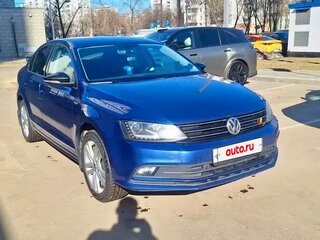 2017 Volkswagen Jetta VI Рестайлинг, синий, 1450000 рублей, вид 2