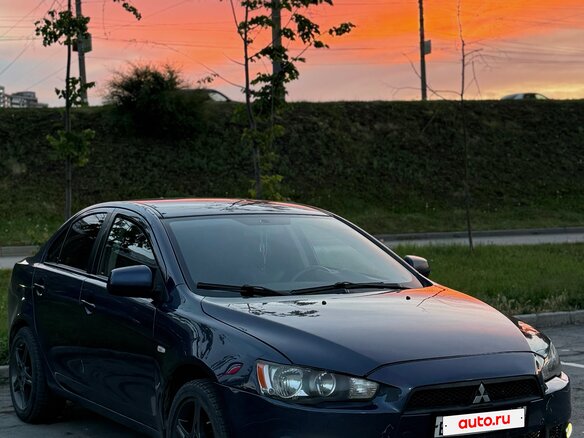 2008 Mitsubishi Lancer X, синий, 550000 рублей