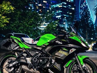 2019 Kawasaki Ninja 650, зелёный, 615000 рублей, вид 1
