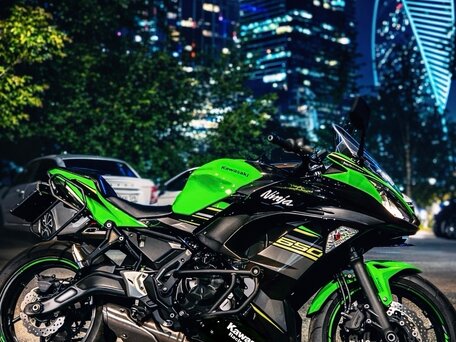 2019 Kawasaki Ninja 650, зелёный, 615000 рублей, вид 1