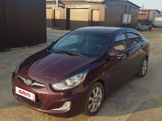 2012 Hyundai Solaris I, фиолетовый, 800000 рублей, вид 1