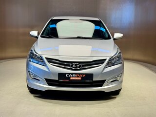 2016 Hyundai Solaris I Рестайлинг, серебристый, 1250000 рублей, вид 2