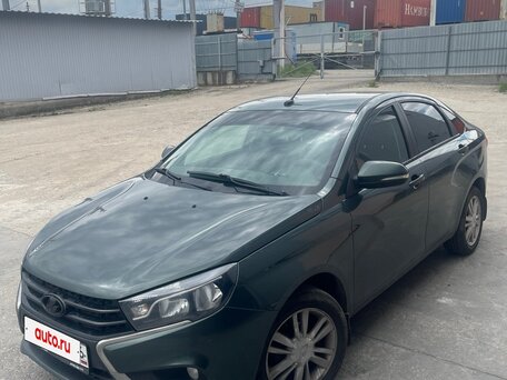 2017 Lada (ВАЗ) Vesta I, зелёный, вид 1
