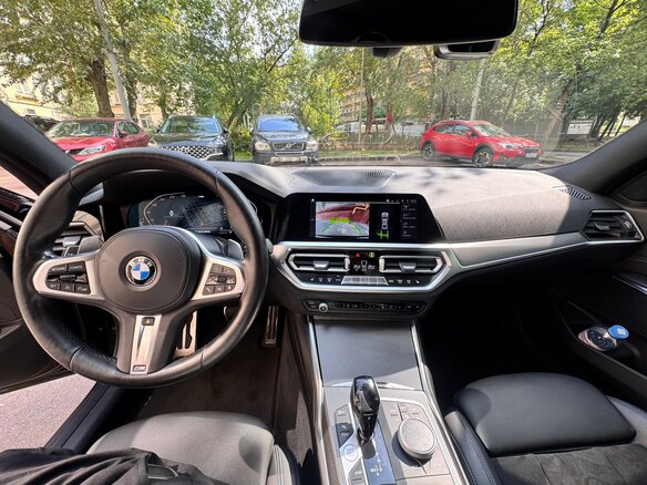 2021 BMW 3 серии 320i VII (G2x), чёрный, 3600000 рублей - вид 9