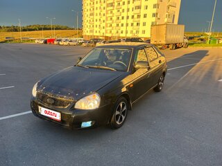 2008 Lada (ВАЗ) Priora I, чёрный, 205000 рублей, вид 1