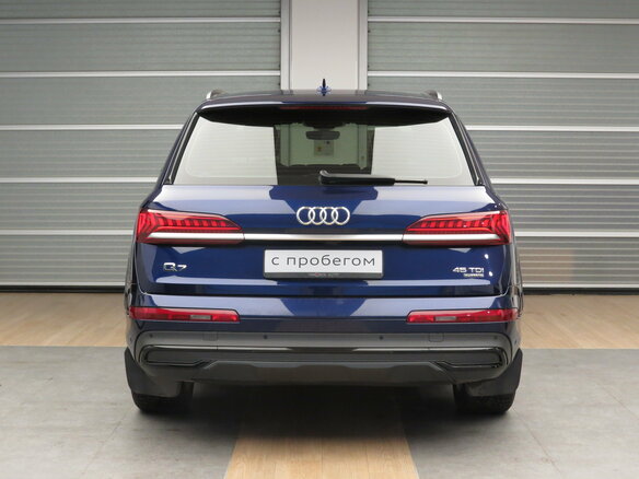 2020 Audi Q7 45 TDI II (4M) Рестайлинг, синий - вид 32