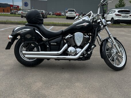 2007 Kawasaki VN900 Vulcan, чёрный, 570000 рублей, вид 5
