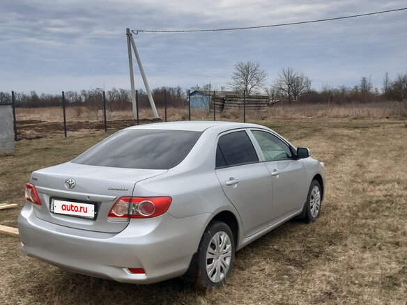 2012 Toyota Corolla X (E140, E150) Рестайлинг, серебристый, 1150000 рублей - вид 3