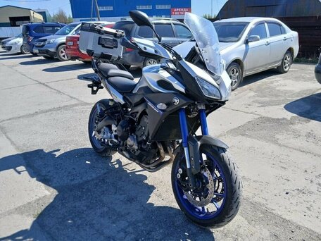 2015 Yamaha MT-09 Tracer (FJ-09), серебристый, 600000 рублей, вид 1