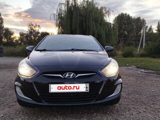 2012 Hyundai Solaris I, чёрный, 870000 рублей, вид 2