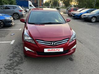 2016 Hyundai Solaris I Рестайлинг, красный, 950000 рублей, вид 2