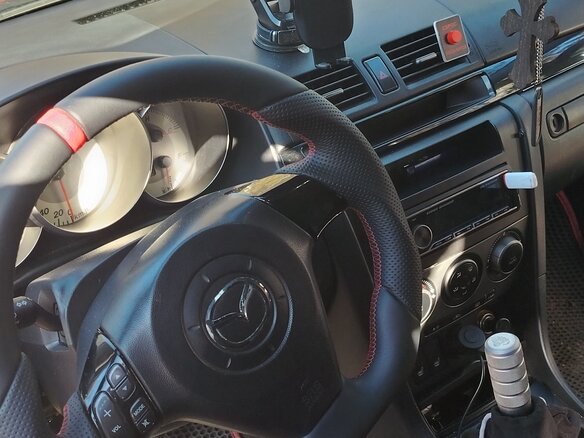 2007 Mazda 3 I (BK) Рестайлинг, красный, 350000 рублей - вид 6