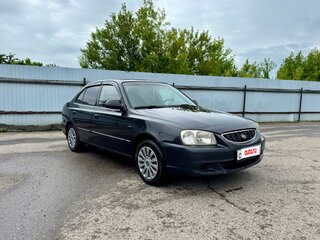 2006 Hyundai Accent ТагАЗ II, чёрный, 320000 рублей, вид 2