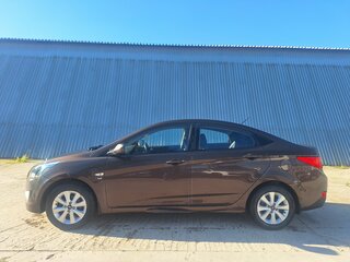 2016 Hyundai Solaris I Рестайлинг, коричневый, 1049000 рублей, вид 2