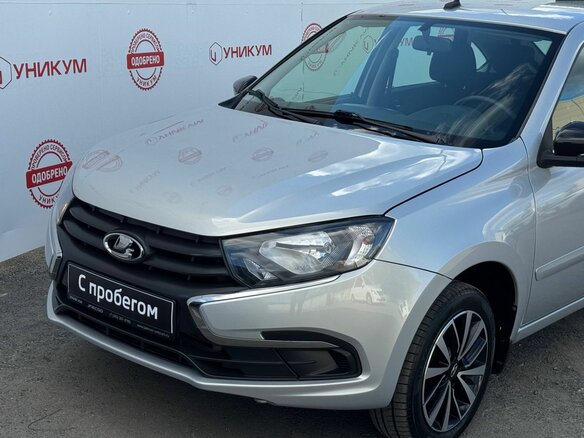 2021 Lada (ВАЗ) Granta I Рестайлинг, серый, 679000 рублей - вид 9