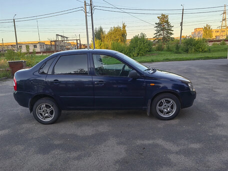 2008 Lada (ВАЗ) Kalina I, синий, 180000 рублей, вид 2
