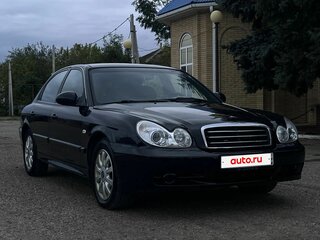 2005 Hyundai Sonata ТагАЗ IV (EF) Рестайлинг, чёрный, 500000 рублей, вид 2