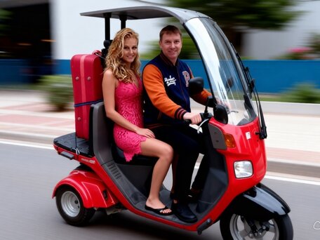 2020 Honda Gyro, красный, 145000 рублей, вид 1