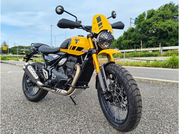 2024 Triumph Scrambler, жёлтый, 800000 рублей