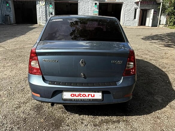 2010 Renault Logan I Рестайлинг, синий - вид 1