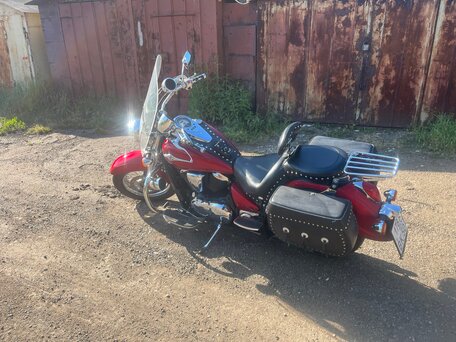 2006 Kawasaki VN900 Vulcan, красный, 450000 рублей, вид 2