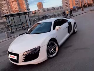 2008 Audi R8 V8 I (Typ 42), белый, 4878000 рублей, вид 1