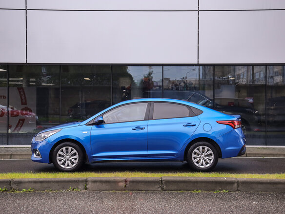 2020 Hyundai Solaris II Рестайлинг, синий, 1224777 рублей - вид 8