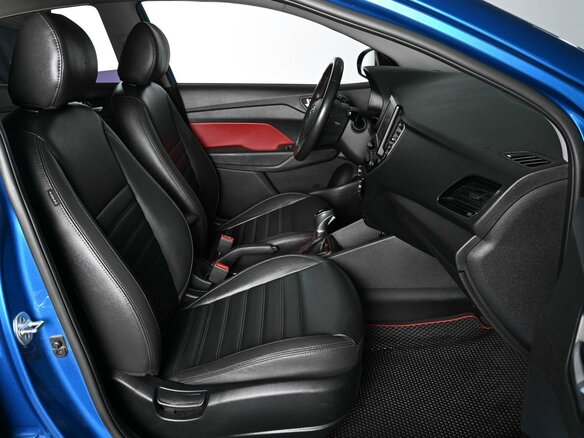 2020 Hyundai Solaris II Рестайлинг, синий, 1659000 рублей - вид 7