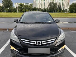 2014 Hyundai Solaris I Рестайлинг, чёрный, 710000 рублей, вид 2