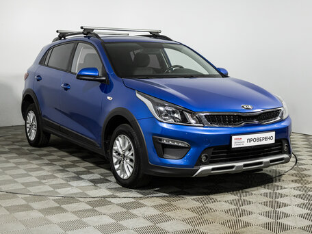 2019 Kia Rio X-Line IV, синий, 1399700 рублей, вид 3