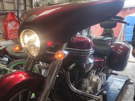 2009 Yamaha XV 1900, пурпурный, 1000000 рублей, вид 5